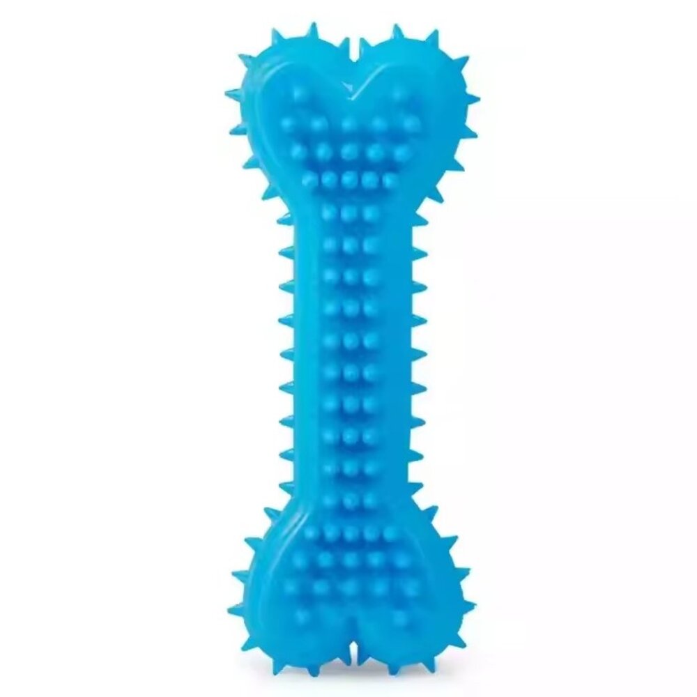 Dog Chew Toy - Durable Dog Toys for Chewers - Teeth Cleaning - 1 Blue Bone
